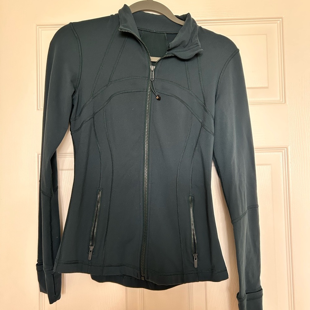 lululemon athletica define jacket - nocturnal teal size 6 - Picture 2 of 6
